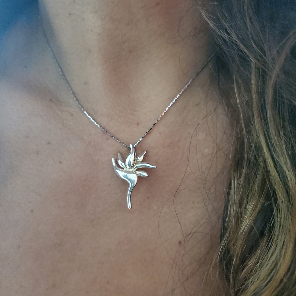 Bird of Paradise pend/chain